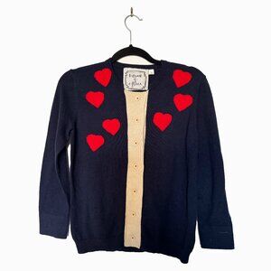 Modcloth - Portrait of a Flower - Heart Cardigan